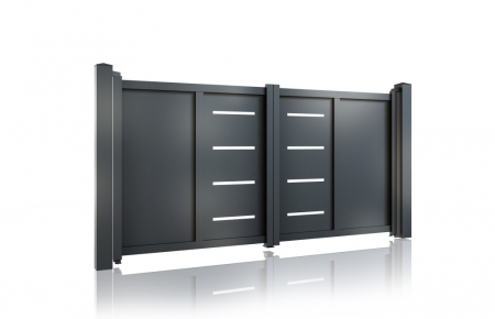 Poarta Auto Metalica Din Aluminiu, Prefabricat, Model Thor [0]