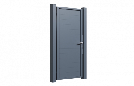 PORTI ALUMINIU - Poarta Pietonala Model Compact Din Aluminiu
