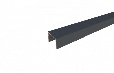 PROFILE GARD ALUMINIU - Profil inchidere lamela gard, 20x20mm, Aluminum