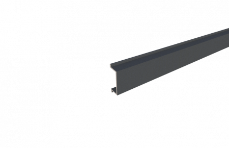 WPC GARD - Profil inchidere stalp gard, 22x8mm, Aluminiu