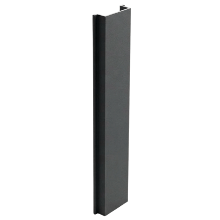 GARD WPC - Profil inchidere stalp gard, 22x8mm, Aluminiu
