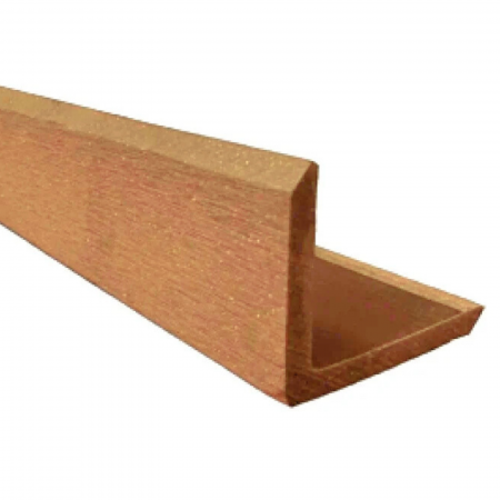 LAMBRIU WPC - Profil L, WPC 3D, 55 x 45 mm X 2900 mm, Bej