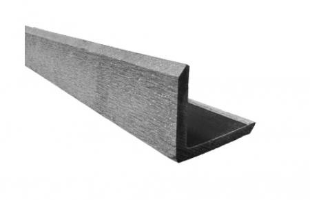 DECKING WPC - Profil L, WPC 3D, 55 x 45 mm X 4000 mm, gri deschis