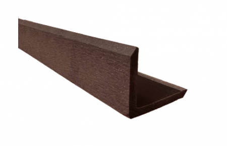 DECKING WPC - Profil L, WPC 3D, 55 x 45 mm X 4000 mm, maro