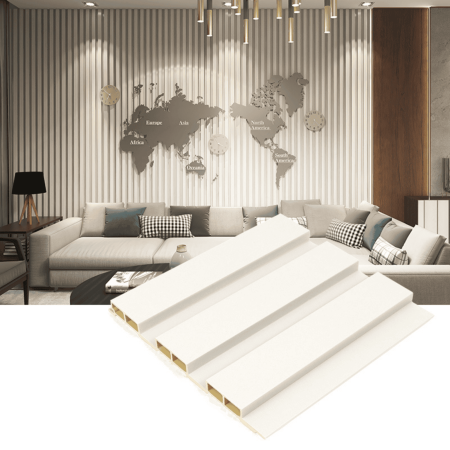 RIFLAJ INTERIOR - Riflaj de interior, Alb cu caneluri late. Latime 204mm, Lungime 2,8m