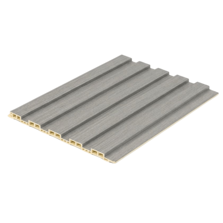 Riflaj de interior textura lemn Gri 159 x 2800mm. Panou decorativ din WPC [1]