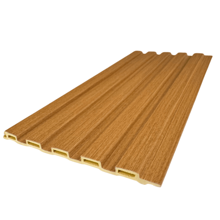 Riflaj de interior textura Lemn Tei 159 x 2800mm. Panou decorativ din WPC [1]