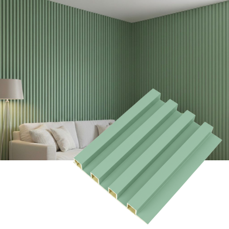 RIFLAJ INTERIOR - Riflaj de interior Verde Pastel-finisaj catifelat 152 x 2800 mm Riflaje decorative pentru living și dormitor