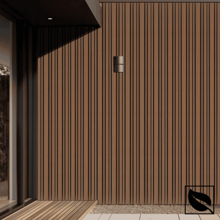 Riflaj Decorativ Aramiu pentru Exterior si Interior, Lungime 2.9 m, WPC Lemn Compozit Durabil, 219x26 mm [6]