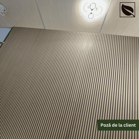 Riflaj Decorativ WPC Lemn Compozit Durabil, 219x26x2900mm, Bej [10]