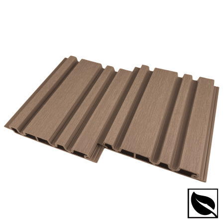 Riflaj Exterior Co-Extrudat WPC Lemn Compozit Maro Stejar VIVODECOR 220x26 mm, Lungime 2.9 m [1]