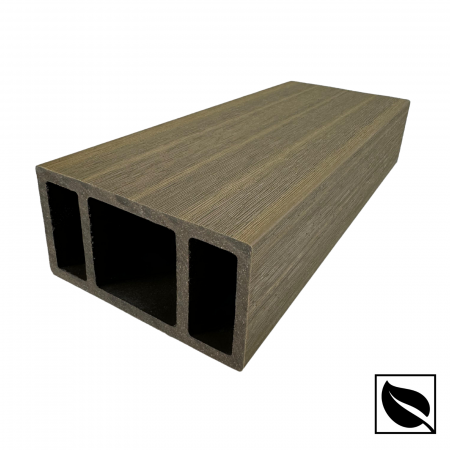 Riflaj Decorativ WPC Lemn Compozit Co-extrudat, Profil Rectangular 100x52x2900 mm, Dublu Ramforsat [4]