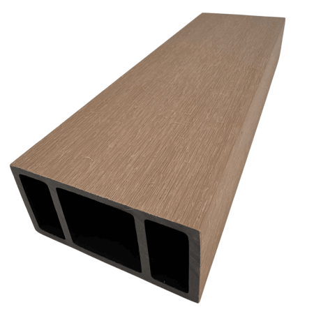 Riflaj Decorativ WPC Lemn Compozit Co-extrudat, Profil Rectangular 100x52x2900 mm, Dublu Ramforsat [9]
