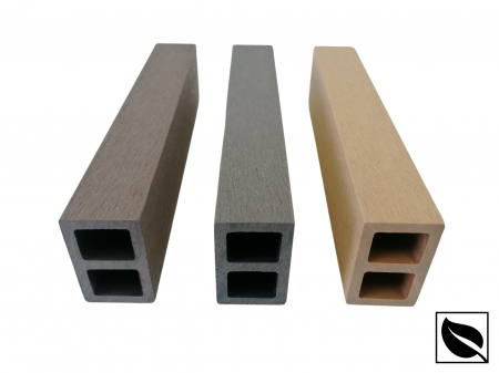 Profil Tub WPC, Lemn Compozit pentru Riflaj Decorativ, 55x35x2900 mm, Ramforsat, Bej [6]