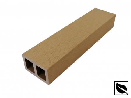 Profil Tub WPC, Lemn Compozit pentru Riflaj Decorativ, 55x35x2900 mm, Ramforsat, Bej [1]