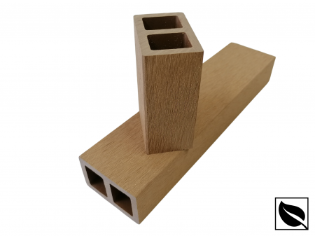 Profil Tub WPC, Lemn Compozit pentru Riflaj Decorativ, 55x35x2900 mm, Ramforsat, Bej [4]