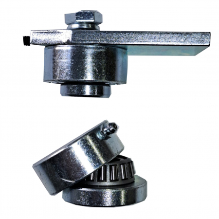 FERONERIE - Set 2 balamale zincate reglabile cu rulment fi 50 mm pentru porti batante
