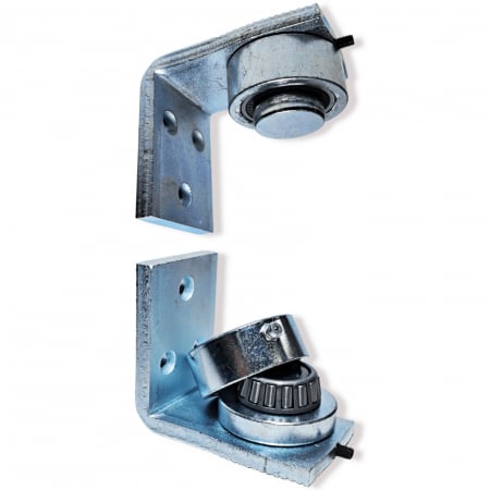 Set Balamale Zincate Reglabile cu Rulment fi 50 mm si Suport pentru Porti Batante [1]