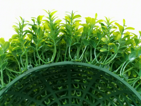 Arbust artificial in forma de sfera vivodecor, Sfera plante artificiale Buxus Verde Crud [5]