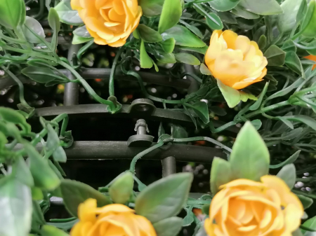 Arbust artificial in forma de sfera vivodecor, Sfera decorativa din plante artificiale trandafiri galbeni [6]