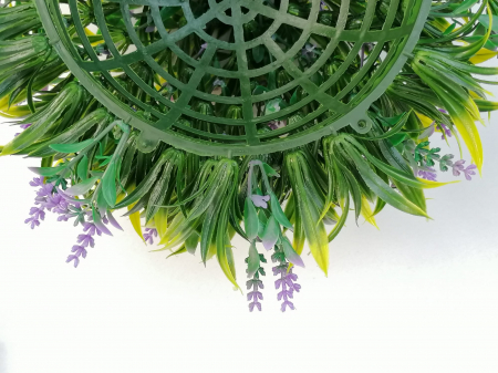 Planta artificiala cu flori de lavanda, Sfera decorativa din plante artificiale [5]
