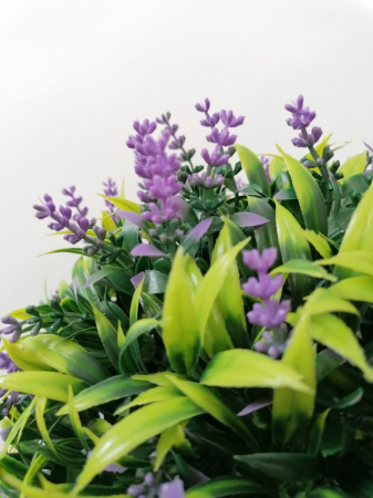 Planta artificiala cu flori de lavanda, Sfera decorativa din plante artificiale [7]