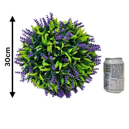 Planta artificiala cu flori de lavanda, Sfera decorativa din plante artificiale [3]