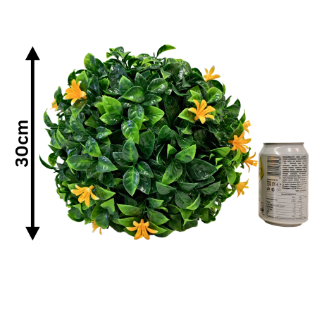 Sfera decorativa din plante artificiale cu flori galbene [5]