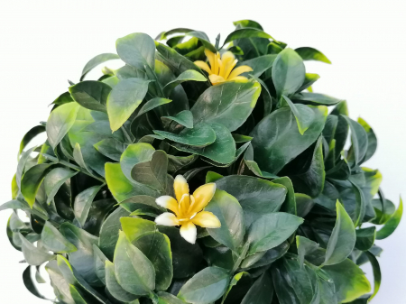 Sfera decorativa din plante artificiale cu flori galbene [2]