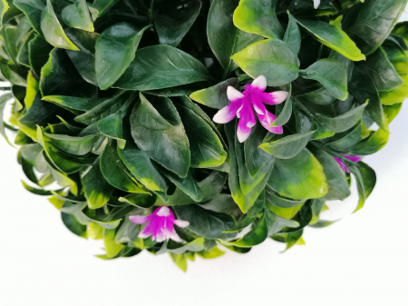 Sfera decorativa din plante artificiale cu flori mov [1]
