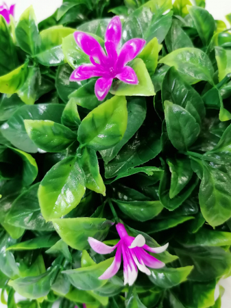 Sfera decorativa din plante artificiale cu flori mov [3]