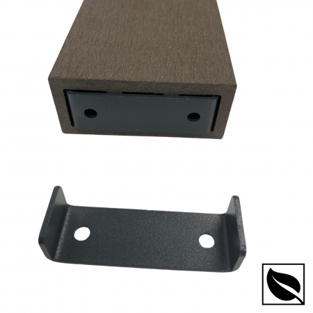 RIFLAJ WPC - Suport Interior U100 pentru Riflaj Tub WPC 100x35 mm, Culoare Gri - VIVODECOR