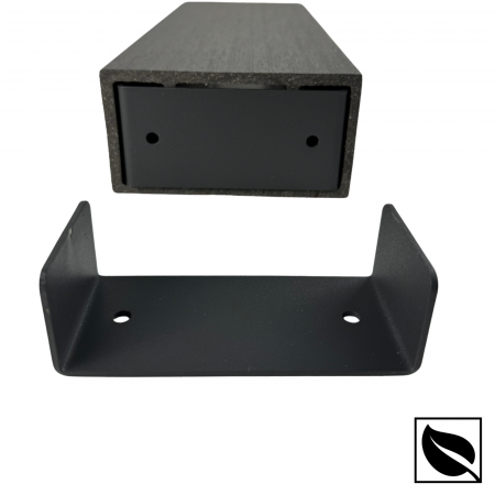 RIFLAJ WPC - Suport Interior U120 pentru Riflaj Tub WPC 120x62 mm, Culoare Gri - VIVODECOR