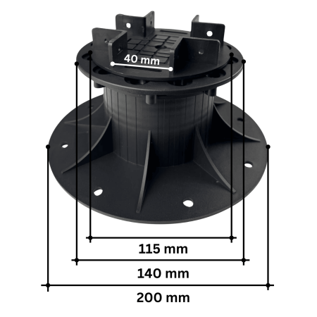 Suport Reglabil Deck, Picior Reglabil Pardoseala 85-135 mm [3]