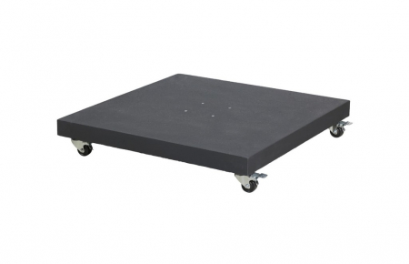 Umbrela de soare 3x3m pentru terasa si gradina, aluminiu, pliabila,cu LED culoare kaki, include suport granit [6]