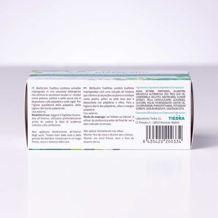 BlefaCalm Șervețele sterile pentru igiena pleoapelor, genelor și marginii palpebrale, 30 bucăți [7]