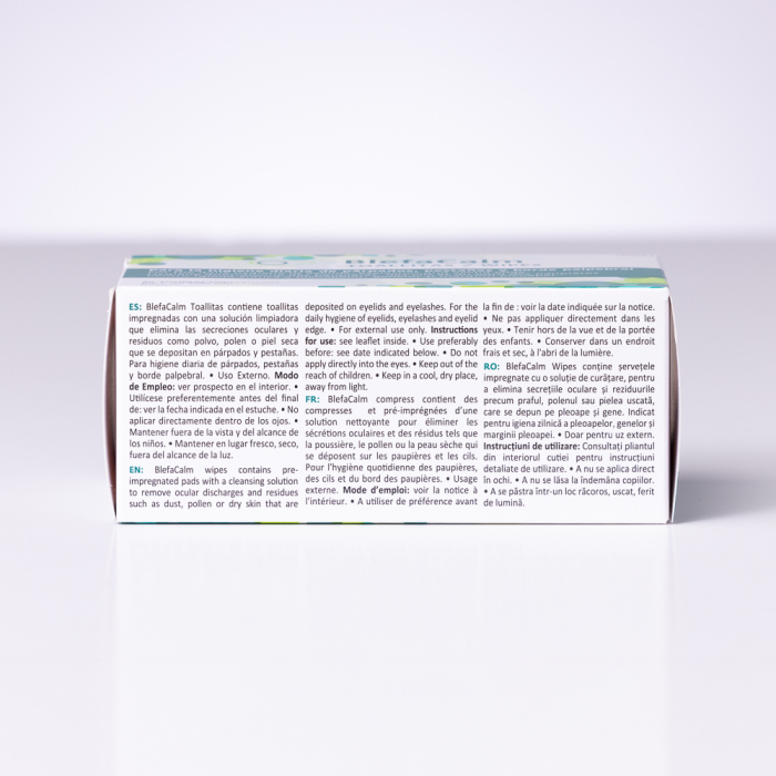 BlefaCalm Șervețele sterile pentru igiena pleoapelor, genelor și marginii palpebrale, 30 bucăți [6]