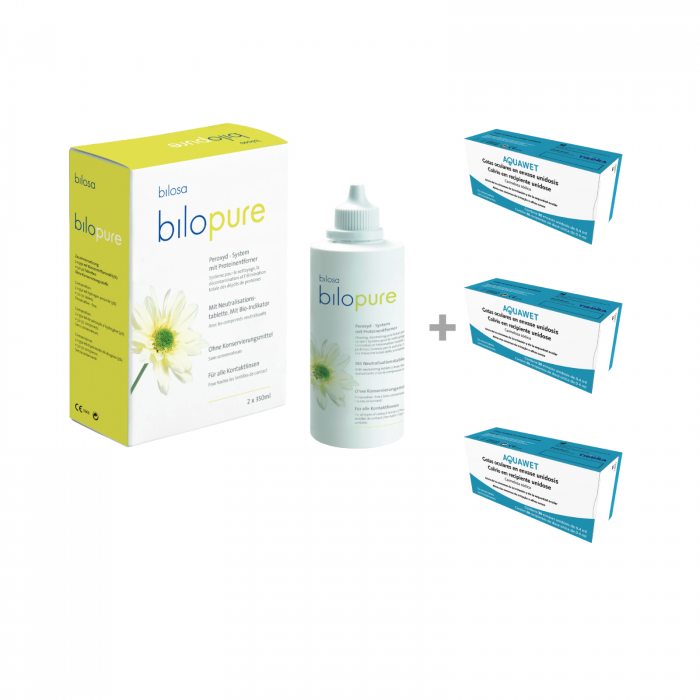 Pachet întreținere Ortho-K (3 luni) - Bilopure + Aquawet [1]