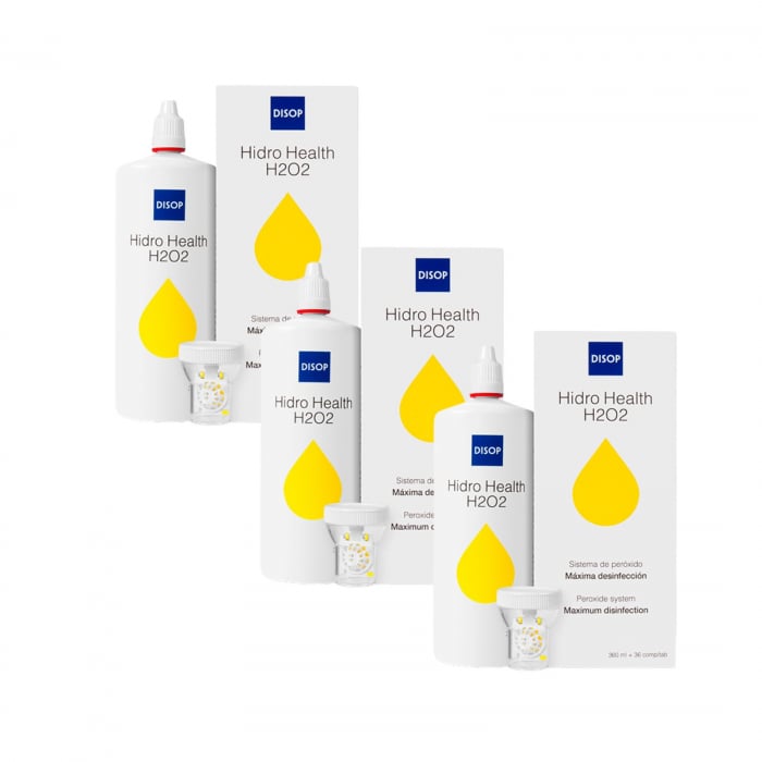 Pachet solutie intretinere pe baza de peroxid, Hidro Health H2O2, 3x 360 ml [1]