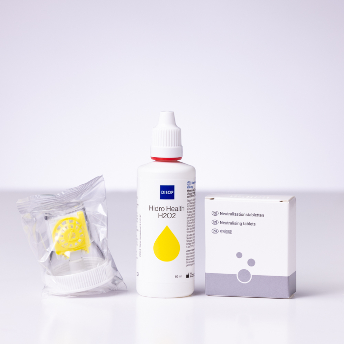 Solutie intretinere lentile de contact pe baza de Peroxid, Hidro Health H2O2, 60 ml [4]