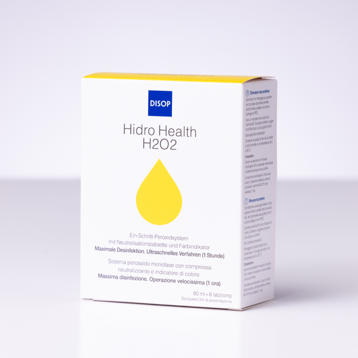 Solutie intretinere lentile de contact pe baza de Peroxid, Hidro Health H2O2, 60 ml [2]