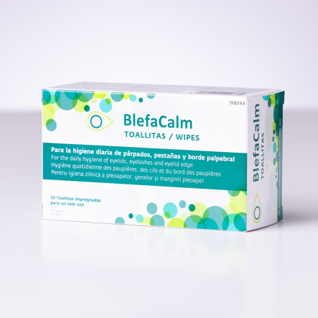 BlefaCalm Șervețele sterile pentru igiena pleoapelor, genelor și marginii palpebrale, 30 bucăți [1]