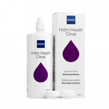 Soluții lentile moi - Solutie intretinere lentile de contact, Hidro Health Citrat, 360 ml