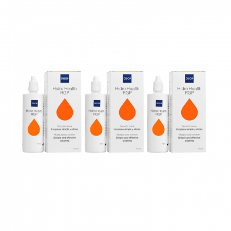 PACHETE AVANTAJOASE SOLUȚII - Pachet solutie intretinere lentile de contact dure/RGP, Hidro Health RGP, 3x 100 ml