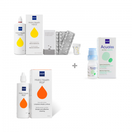 PACHETE AVANTAJOASE SOLUȚII - Pachet întreținere START Ortho-K + Acuaiss ULTRA(1 lună)