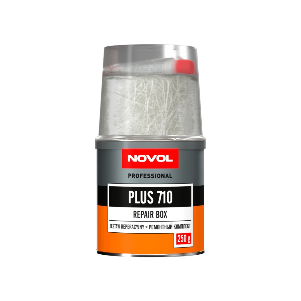Set reparatie firba de sticla cu rasina, Novol Professional Plus 710, contine intaritor, gramaj 0.25 kg [1]