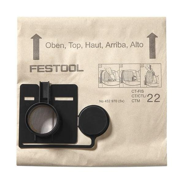 Set 5 saci, Festool FIS-CT 22, pentru aspirator CT 11 / 22 [1]