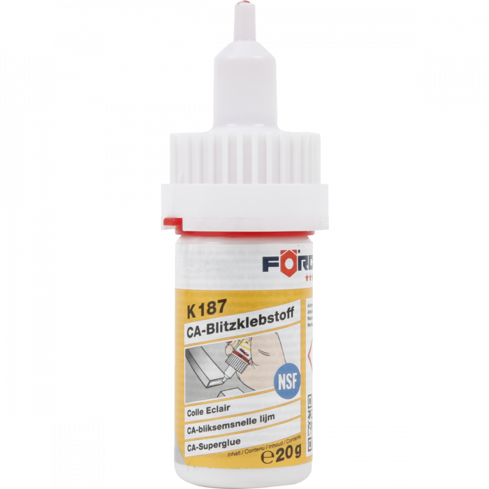 Adeziv ultra rapid, Forch K187, monocomponent pentru diferite materiale, cantitate 20 g [1]