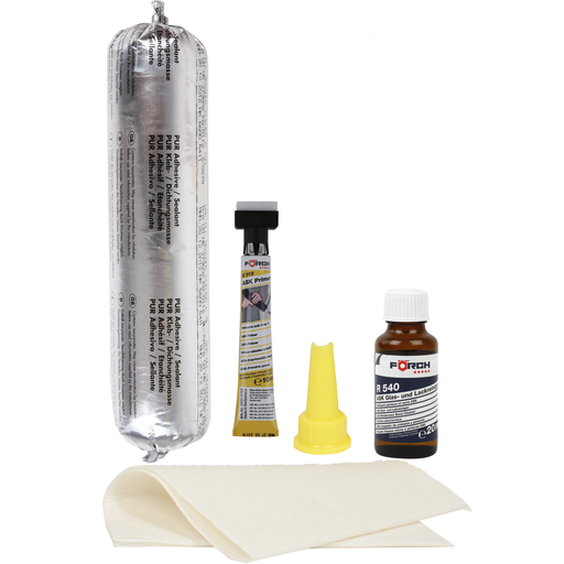 Set adeziv lipit parbriz, Forch K113, adeziv monocomponent, timp uscare 30 minute, cantitate 310 / 400 ml [1]