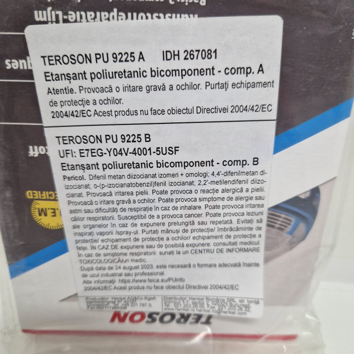 Adeziv plastic bicomponent, Teroson® PU 9225, adeziv plastic din 2 componente, uscare rapida, gramaj 50 ml [4]